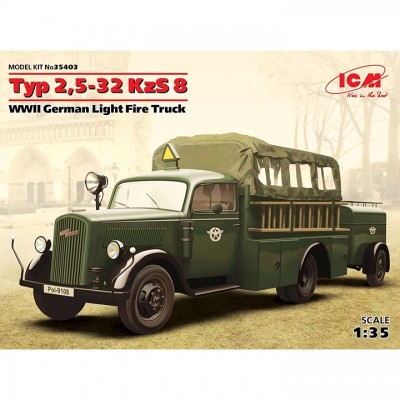 [ܼ] BICM35403 [ICM] BICM35403 1/35 Typ 2.5-32 KzS 8, WWII German Light Fire Truck