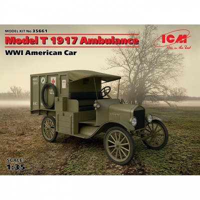 [ܼ] BICM35661 [ICM] BICM35661 1/35 Model T 1917 Ambulance, WWI American Car (100% new molds)