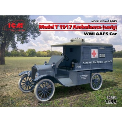 [ܼ] BICM35665 [ICM] BICM35665 1/35 Model T 1917 Ambulance (early), WWI AAFS Car