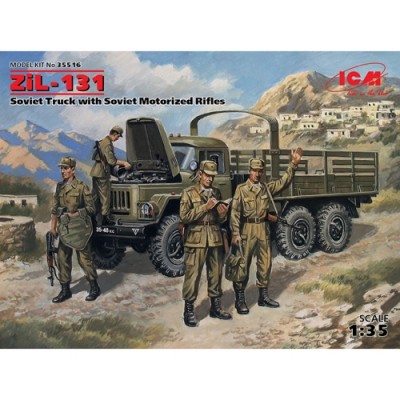 [ܼ] BICM35516 [ICM] BICM35516 1/35 ZiL-131, Soviet Truck with Soviet Motorized Rifles