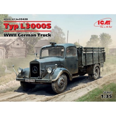 [ܼ] BICM35420 [ICM] BICM35420 1/35 Typ L3000S, WWII German Truck (100% new molds)
