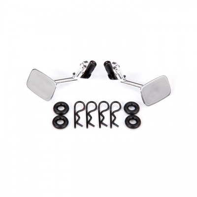 [ܼ] AX9121 [Traxxas] AX9121 Mirrors, side, chrome (left & right)/ o-rings (4)/ body clips (4) (fits 9112 body)