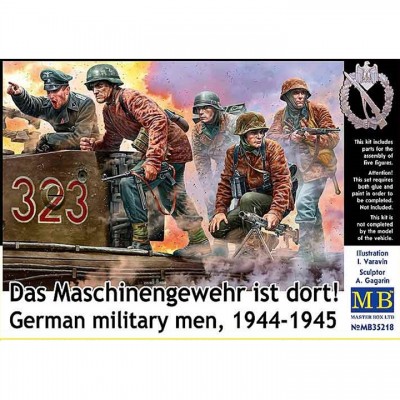 [ܼ] CM35218 [MasterBox] CM35218 1/35 German military men, 1944-1945. Das Maschinengewehr ist dort