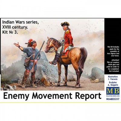 [���ܼ�] CM35217 [MasterBox] CM35217 1/35 Indian Wars series, XVIII century. Kit No. 3