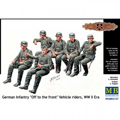 [���ܼ�] CM35137 [MasterBox] CM35137 1/35 Geraman Infantry-Off The Front-Vehicle Reders, WW II Era-���� ������
