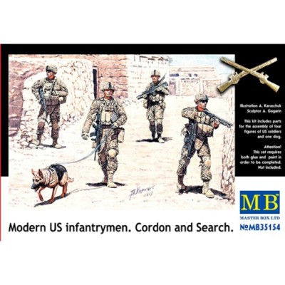 [ܼ] CM35154 [MasterBox] CM35154 1/35 Modern US infantrymen.