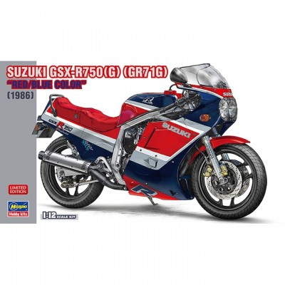 [ܼ] BH21741 [Hasegawa] BH21741 1/12 SUZUKI GSX-R750G,GR71G RED/BLUE