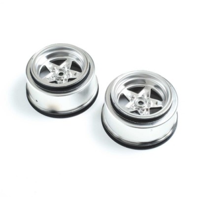 [ܼ] LOS43048 [TEAM LOSI] Rear Wheel, Satin Chrome (2): 22S Drag