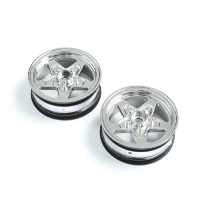 [ܼ] LOS43045 [TEAM LOSI] Front Wheel, Chrome (2): 22S Drag
