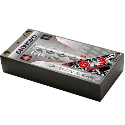 [ܼ] GNB40002S120iHV [GNB] 7.6V 4000mAh 2S HV 120C Ƭ ͸ (ϵ̽) - 5mm 