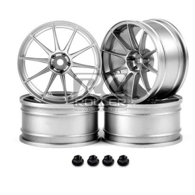 [ܼ] 102071FS [MST] 102071 FS Flat silver 5H wheel (+5) (4) (4PC/Ѵ/ְ)