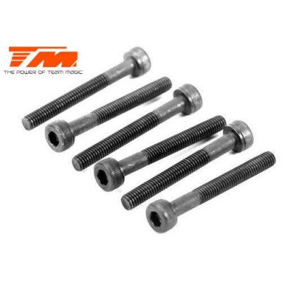 [ܼ] 126345C [TEAM MAGIC] 3x45mm Cap Screw (6)