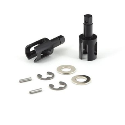 [ܼ] TD310444 [TEAM DURANGO] DIFF OUTDRIVE REAR ALUMINIUM (BLACK, 2PCS)