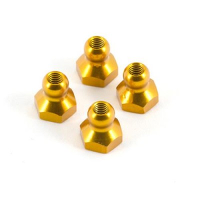 [ܼ] TD330622 [TEAM DURANGO] ALUMINIUM SHOCK MOUNT BALL (GOLD, 4PCS)