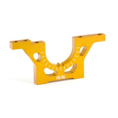 [ܼ] TD320255 [TEAM DURANGO] ALUMINIUM BULKHEAD FR/RL (GOLD, 1PC)