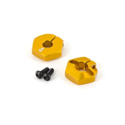 [ܼ] TD310385 [TEAM DURANGO] ALUMINIUM WHEEL HEX 4.5MM (GOLD,2PCS)