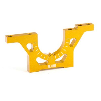 [ܼ] TD320254 [TEAM DURANGO] ALUMINIUM BULKHEAD FL/RR (GOLD, 1PC)