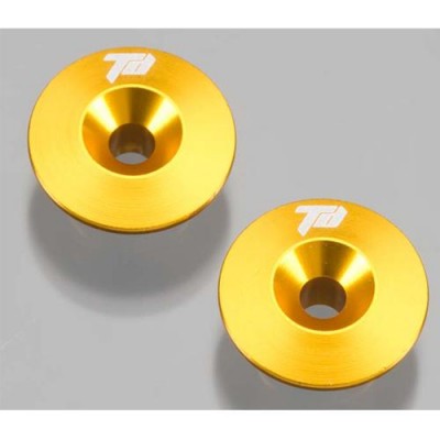 [ܼ] TD320195 [TEAM DURANGO] ALUMINIUM FRONT BULKHEAD BUTTON (2pcs)(GOLD)