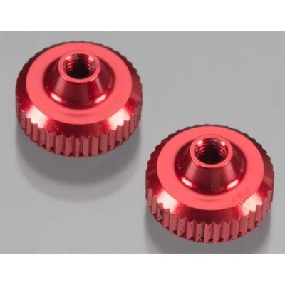 [ܼ] TD320208 [TEAM DURANGO] ALUMINIUM THUMB NUT (2pcs)(RED)