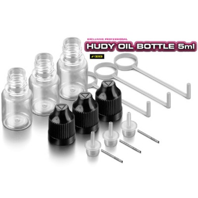 [���ܼ�] 106900 [HUDY] 106900 HUDY OIL BOTTLE, NOSE, STEEL NEEDLE & SAFETY LOCK - 5ML (3PCS)