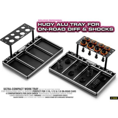 [���ܼ�] 109800 [HUDY] 109800 HUDY Alu Tray for On-Road Diff & Shocks
