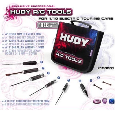 [ܼ] 190001 [HUDY] 190001 HUDY SET OF TOOLS CARRYING BAG - FOR ELECTRIC TOURING CARS