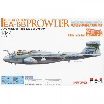 [ܼ] BPAE-144-3 [PLATZ] BPAE-144-3 1/144 U.S. NAVY ECM EA-6B Prowler - 2 kits in one box