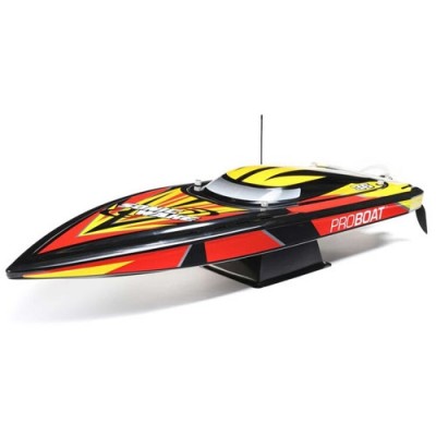 [ܼ] PRB08032V2T1 [PROBOAT] Sonicwake V2 36 inch Self-Righting Brushless Deep-V RTR, Black
