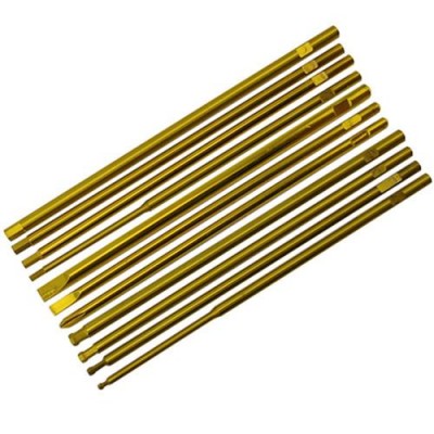 [ܼ] DTT11059AC [DETAILS TECH] Classic Screwdriver Tips/Bits Ti-Coated: Hex 2.5mm