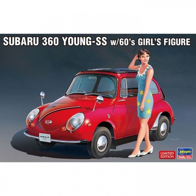 [ܼ] BH52291 [Hasegawa] BH52291 1/24 SP491 Subaru 360 Young SS w/60s Girls Figure