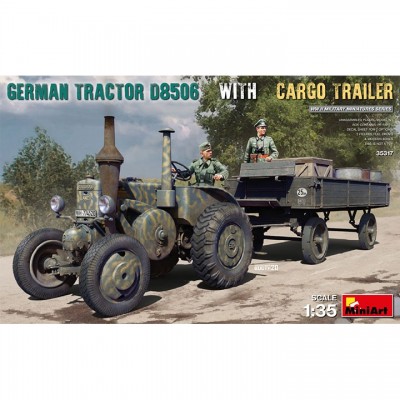 [ܼ] BE35317 [Miniart] BE35317 1/35 German Tractor D8506 w/Cargo Trailer