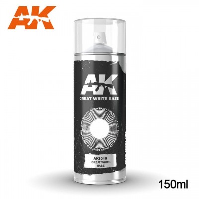 [ܼ] CAK1019 [AK interactive] CAK1019 Great White Base Spray 150ml
