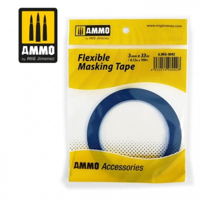 [ܼ] CG8042 [MIG AMMO] CG8042 Flexible Masking Tape 3mm x 33m