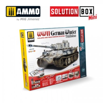 [ܼ] CG7901 [MIG AMMO] CG7901 Solution Box MINI - How to paint WWII German winter vehicles