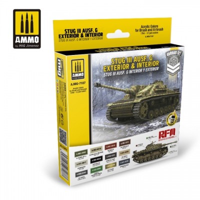 [ܼ] CG7187 [MIG AMMO] CG7187 STUG III AUSF. G Exterior and Interior Set