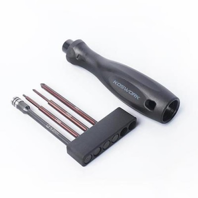 [ܼ] KOS13204-1/4MINI4 [KOSWORK] (̴ Ʈ) Mini-Z 4pcs Mini Car Tool Set (H1.5, N4.5, P00 & P1) 1/4 Drive Hex