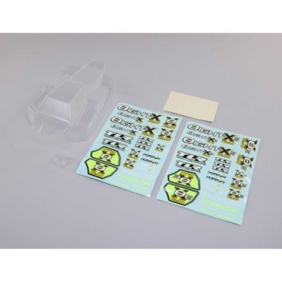 [ܼ] TLR240018 [TLR Racing] Body Set with Decals, Clear: 8X, 8XE 2.0
