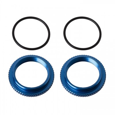 [ܼ] AA91928 [TEAM ASSOCIATED] AA91928 13mm Shock Collars, blue aluminum