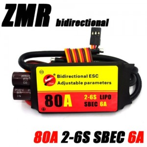 [ZMR] ��Ʈ�� ������ �귯������ ���ӱ� 80A With 6A SBEC 2-6S Bidirectional brushless ESC