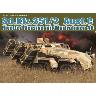 [ܼ] BD6966 [Dragon] BD6966 1/35 Sd.Kfz.251/2 Ausf.C Rivetted Version mit Wurfrahmen 40