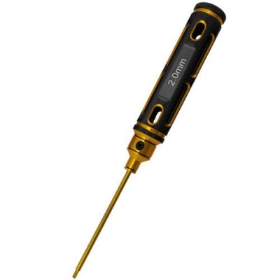 [ܼ] DTT02022B [DETAILS TECH] (Ƽź ) Allen Wrench - Black Gold Big Handle (2.0 x 180mm)