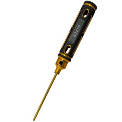 [ܼ] DTT02022C [DETAILS TECH] (Ƽź ) Allen Wrench - Black Gold Big Handle (2.5 x 180mm)