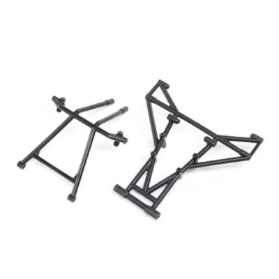 [���ܼ�] LOS241055 [TEAM LOSI] Front & Upper Cage Bars, Black: LMT Mega
