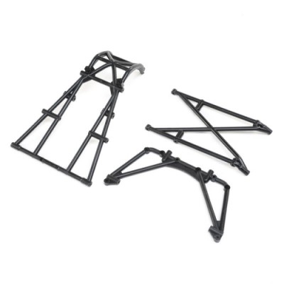 [���ܼ�] LOS241056 [TEAM LOSI] Rear Cage & Hoop Bar, Black: LMT Mega