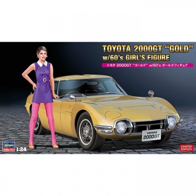 [ܼ] BH52333 [Hasegawa] BH52333 1/24 SP533 Toyota 2000GT Gold w/60s Girls Model Figure