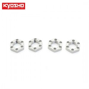 [KYOSHO] LW Wheel Nut(Silver/4pcs/FANTOM EP) 