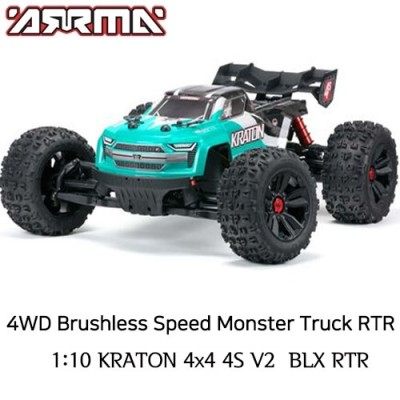 [ܼ] ARA4408V2T1 [ARRMA] 1:10 KRATON 4x4 4S V2 BLX RTR MT Teal/Black