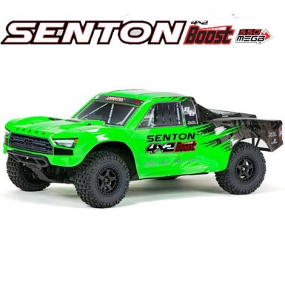 [ܼ] ARA4103V4T1 [ARRMA] 1/10 SENTON 4X2 BOOST MEGA 550 Brushed Monster Truck RTR, Green