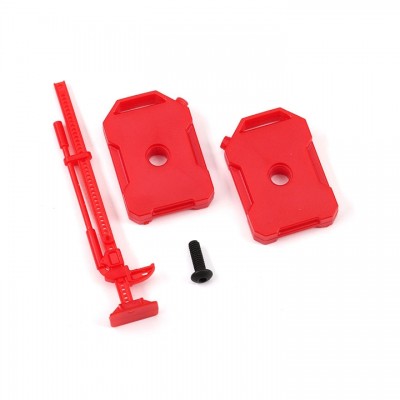 [ܼ] AX9721 [Traxxas] AX9721 Fuel canisters (left & right)/ jack (red) (fits 9712 body)