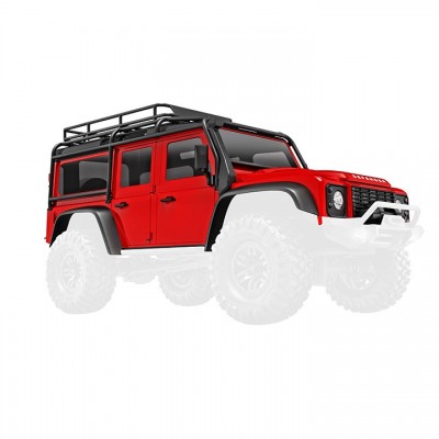 [ܼ] AX9712-RED [Traxxas] AX9712-RED Body, Land Rover? Defender?, complete, red